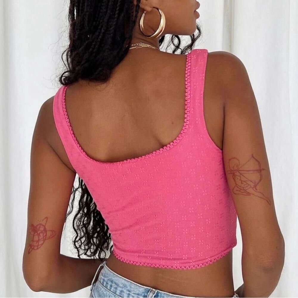 Princess-polly Women's Pink Crop-top - Picture 3 of 8